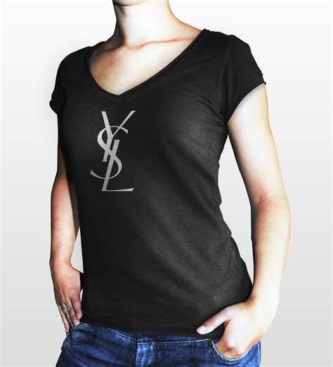 saint laurent paris print t shirt ysl|YSL t-shirts for women.